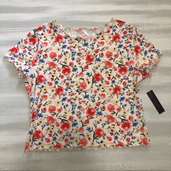 No Boundaries 2 piece floral set L/XL - Picture 5 of 6